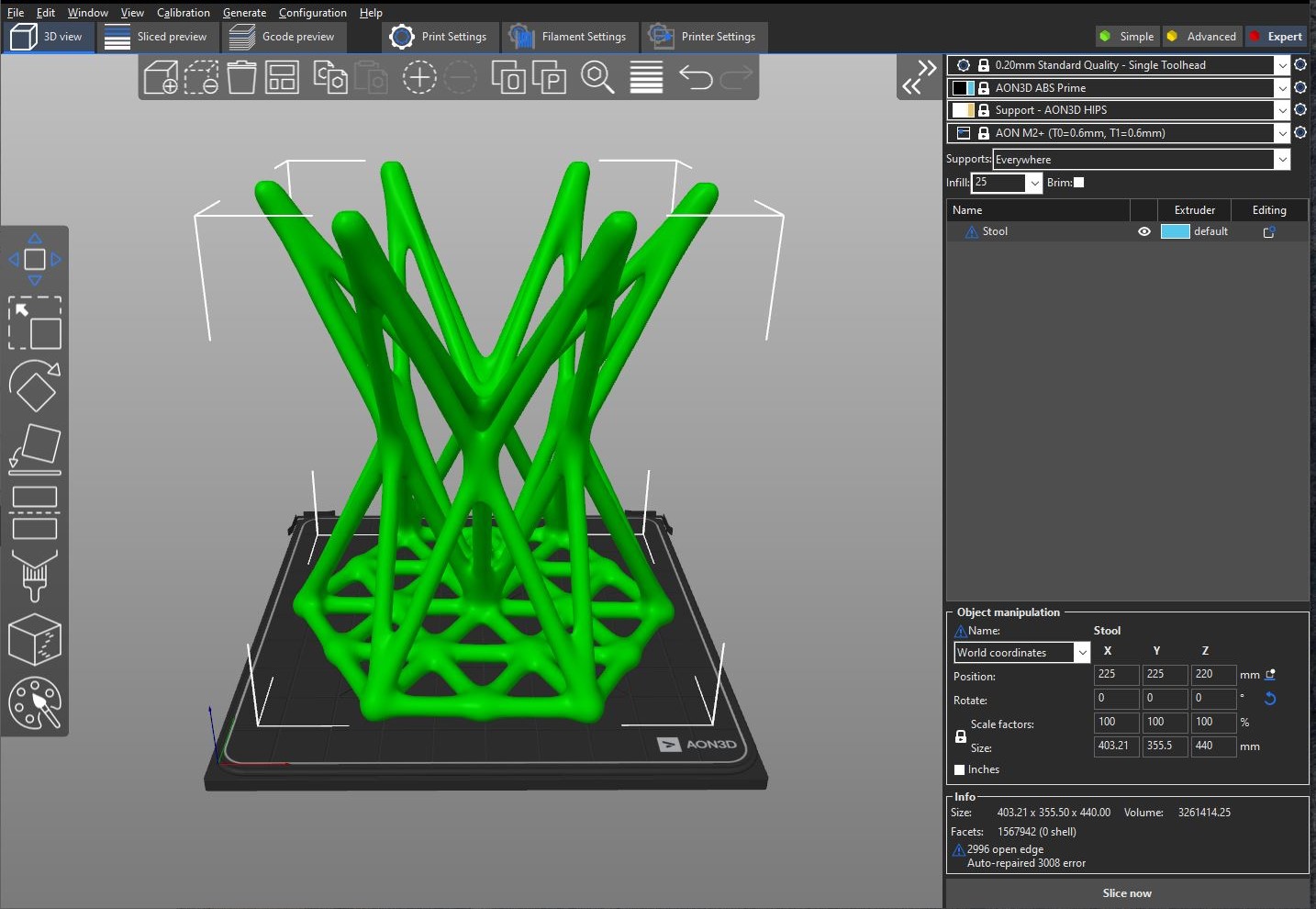 AON3D SuperSlicer