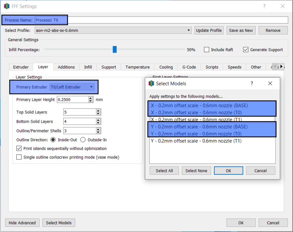 X/Y Offset T0 Process