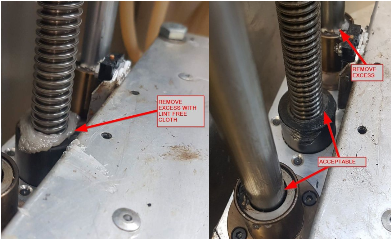 Z-Axis - Remove Accumulated Grease