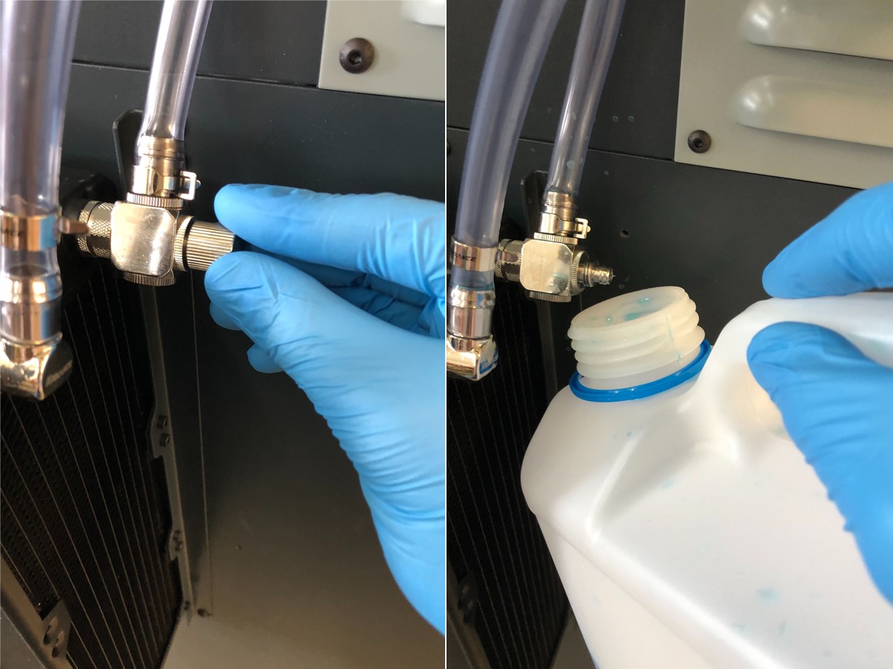 Filling the Cooling Circuit AONM2 Documentation