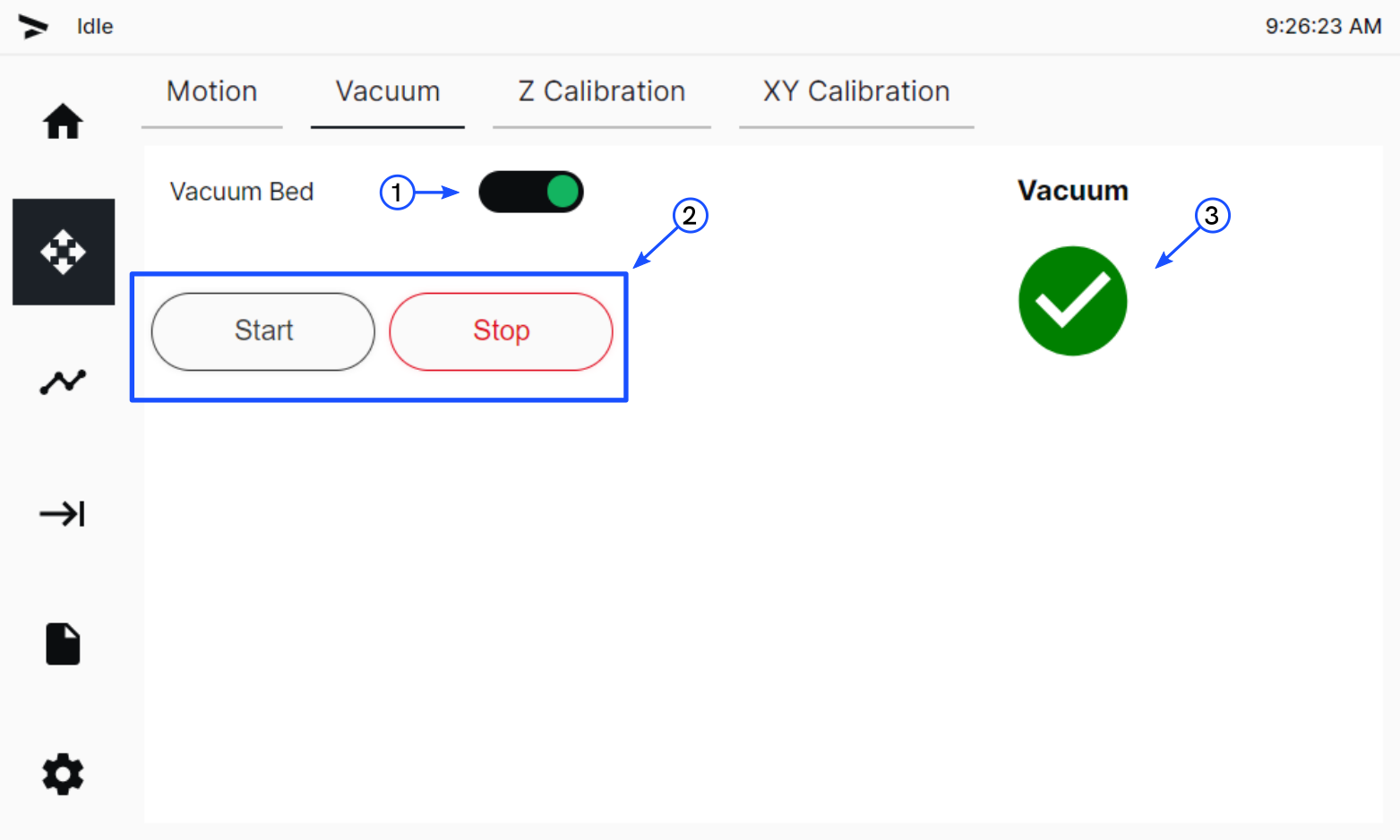 Vacuum Tab