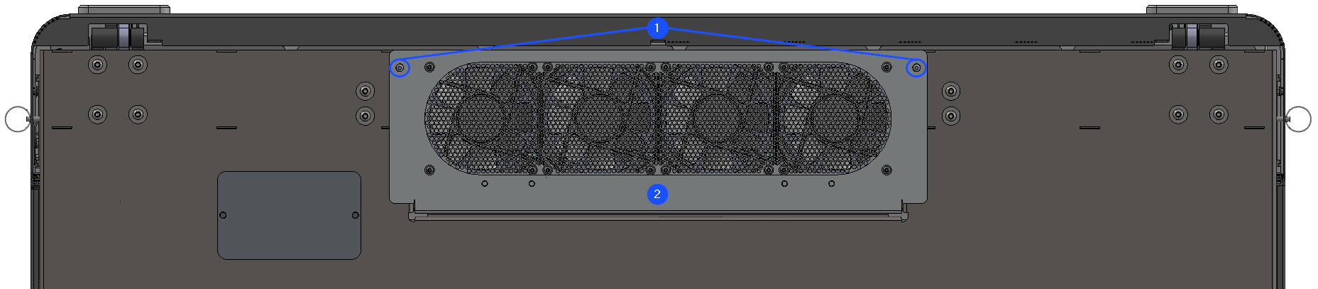 Rear Fans Location