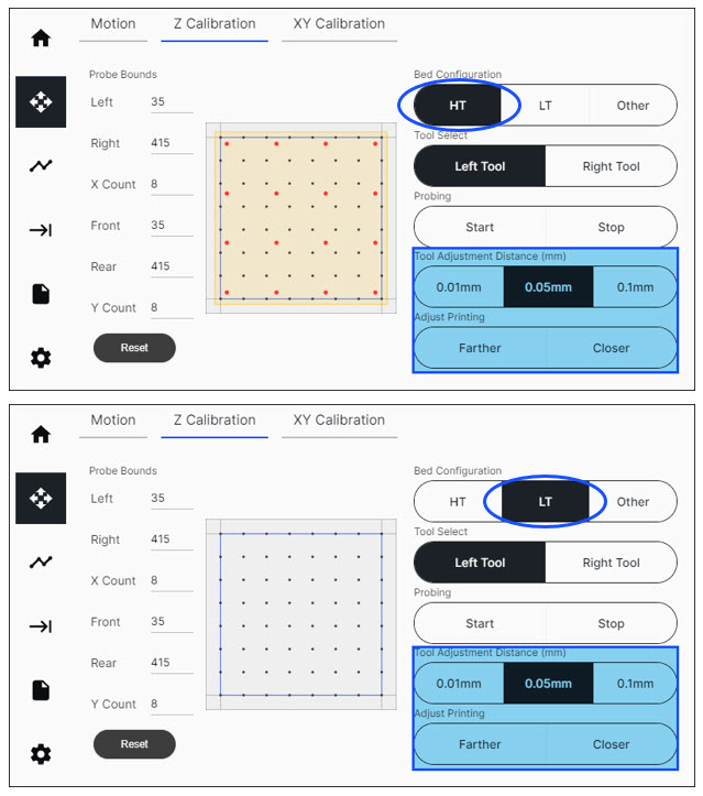 Z_Offset Adjustment Screens