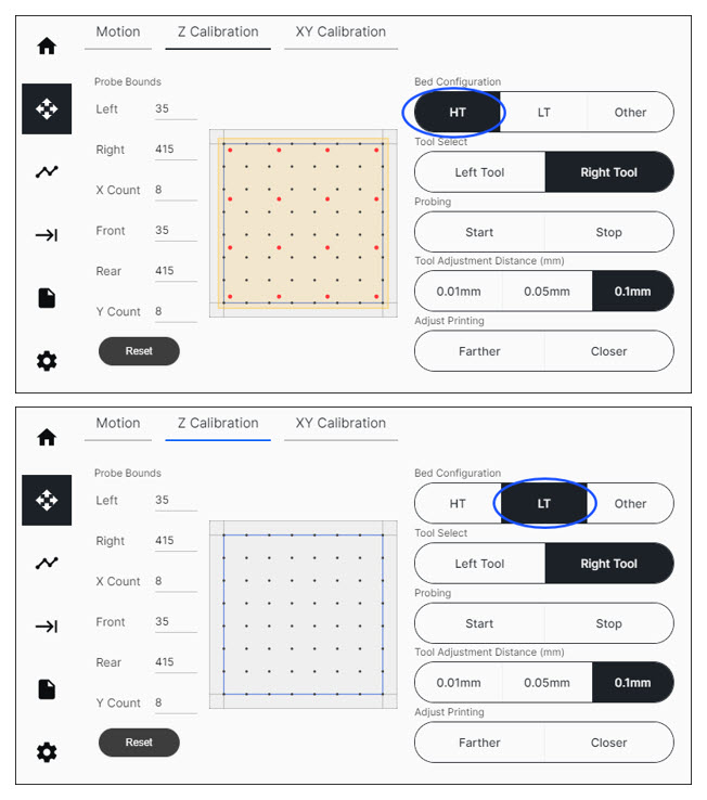 UI Bed Configurations