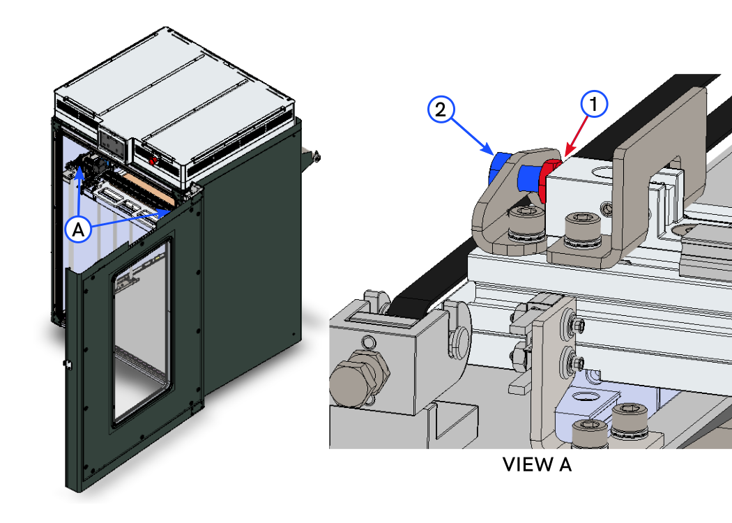 Adjust X-Axis Belt Tension
